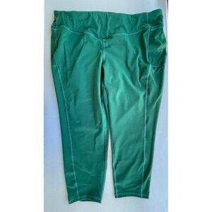 Torrid Active Women’s crop Leggings 3 green Side pockets